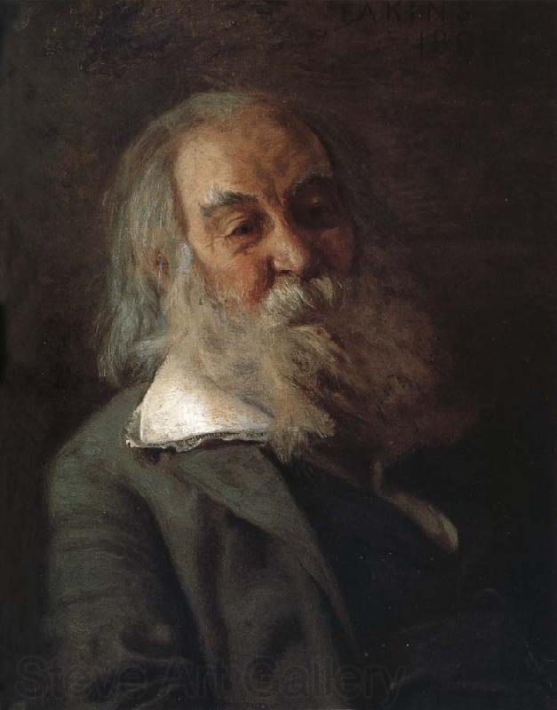 Thomas Eakins The Portrait of Walt Whitman Norge oil painting art